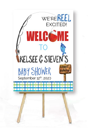 Fishing Baby Shower Sign – Invitetique