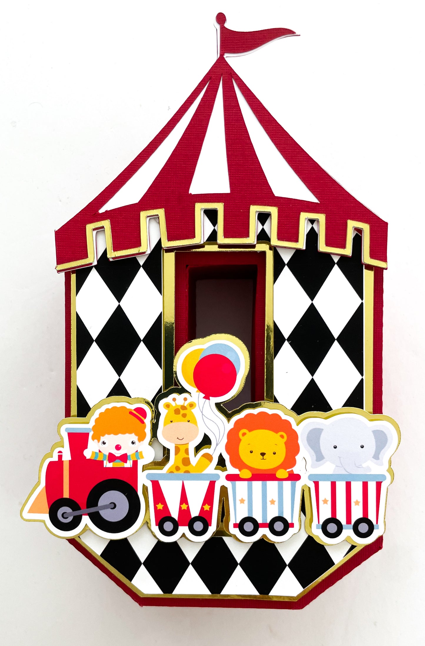 Vintage Red Gold Circus Carnival