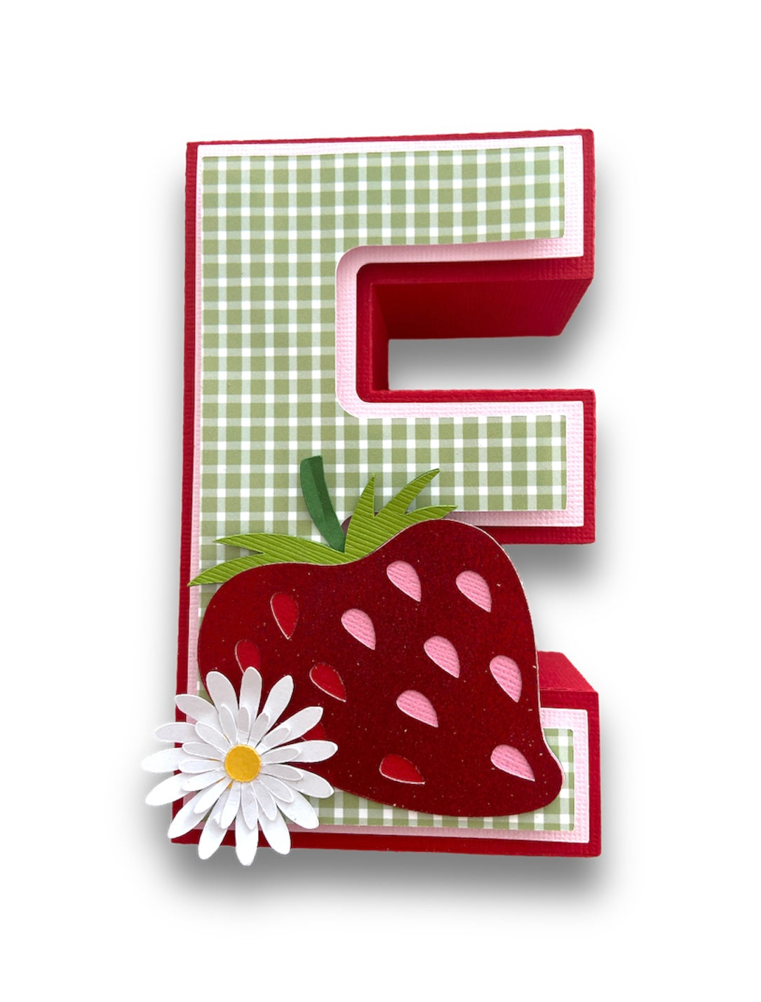 Sweet ONE Strawberry 3D Letters