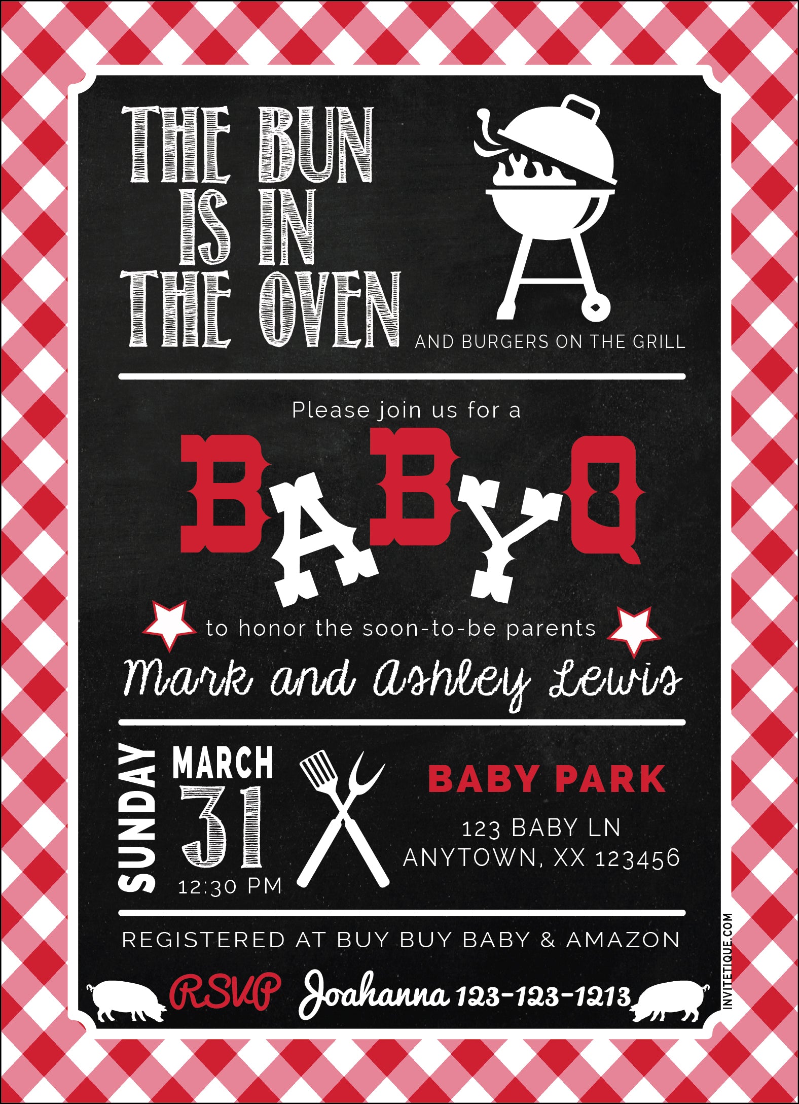 BABY Q Baby Shower Invitation - Invitetique