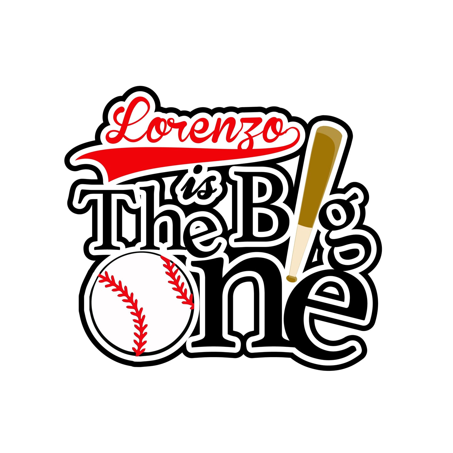 The Big ONE baseball smash cake topper