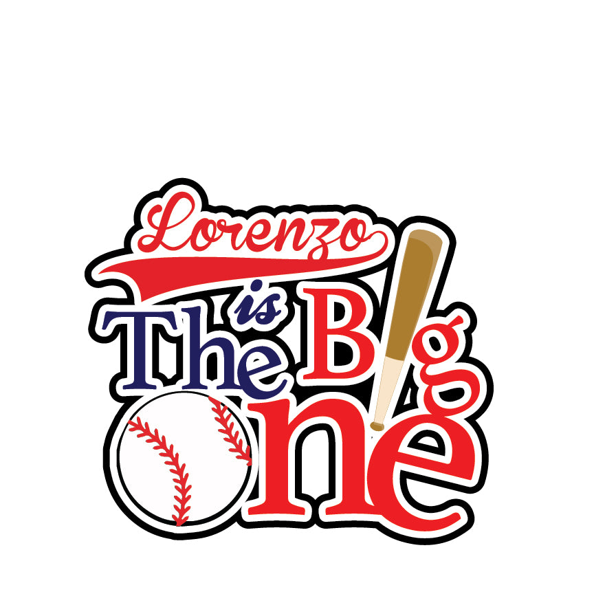 The Big One Baseball Cake Topper - Invitetique