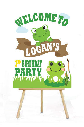 first birthday boy frog