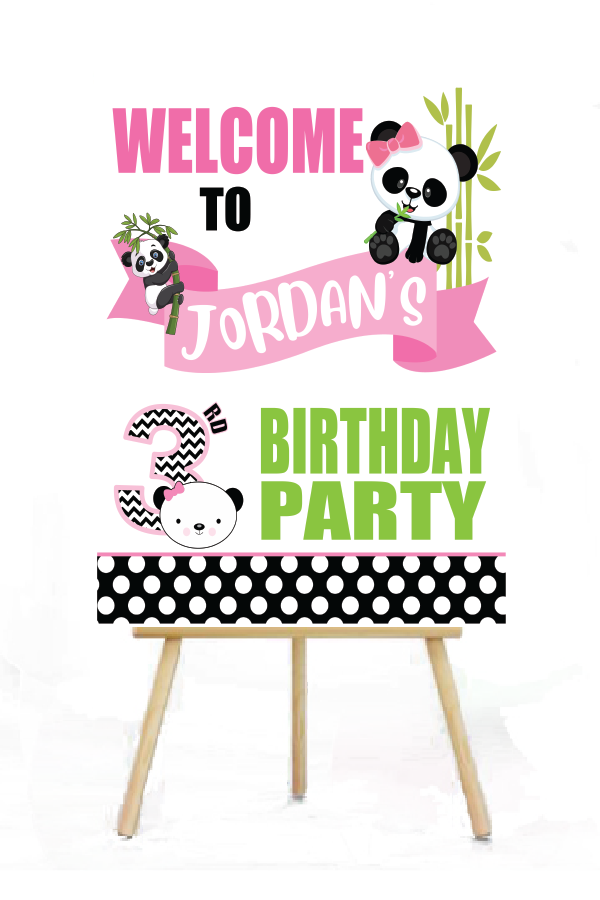 Panda birthday decoration