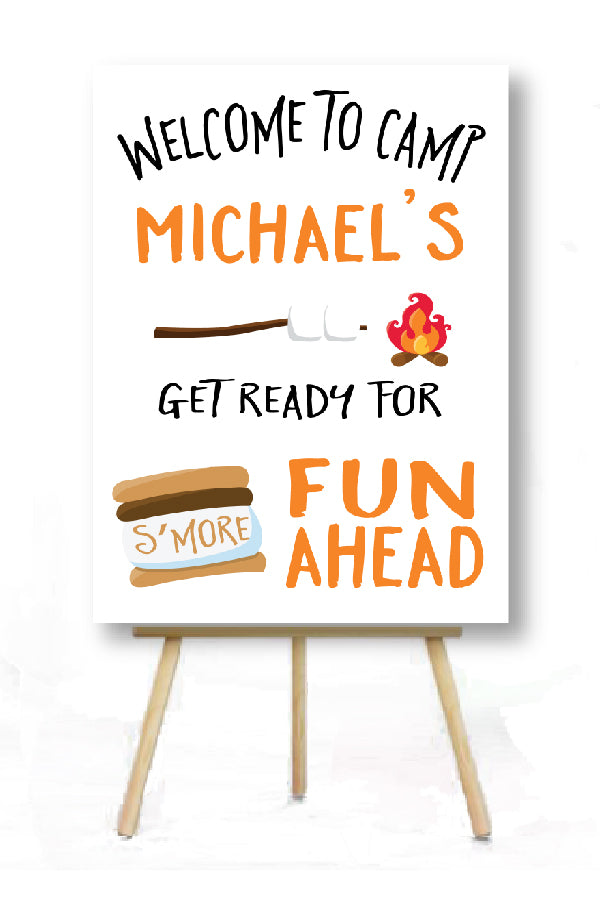 S'mores Welcome Sign