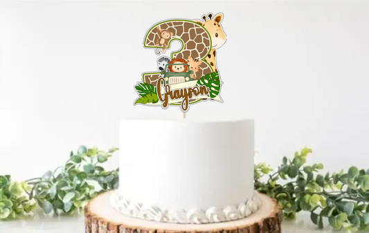 Young wild and Three Cake Topper Cake