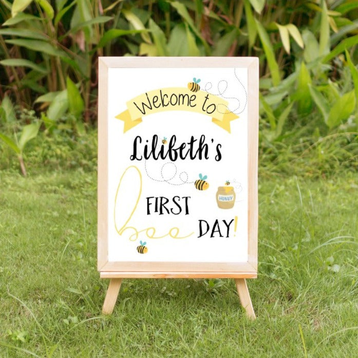 First BEE Day birthday sign