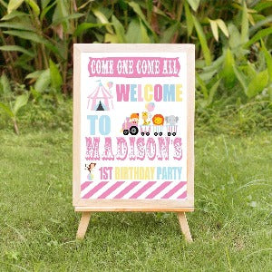 pastel. carnival  welcome poster