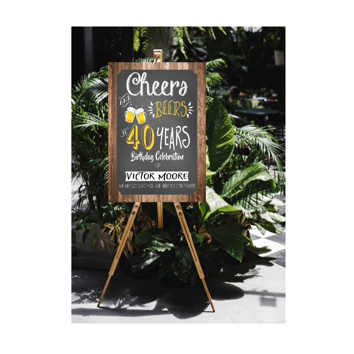 Cheers and beers personalized signage