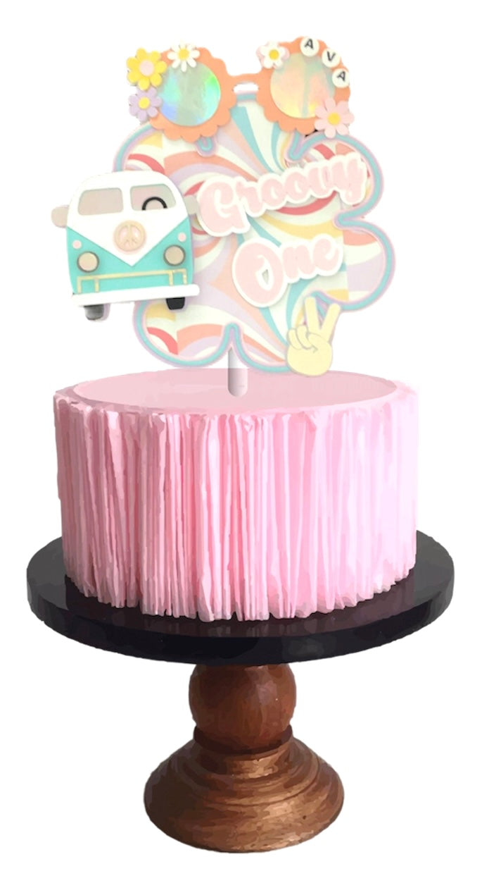 Groovy Birthday Cake Topper