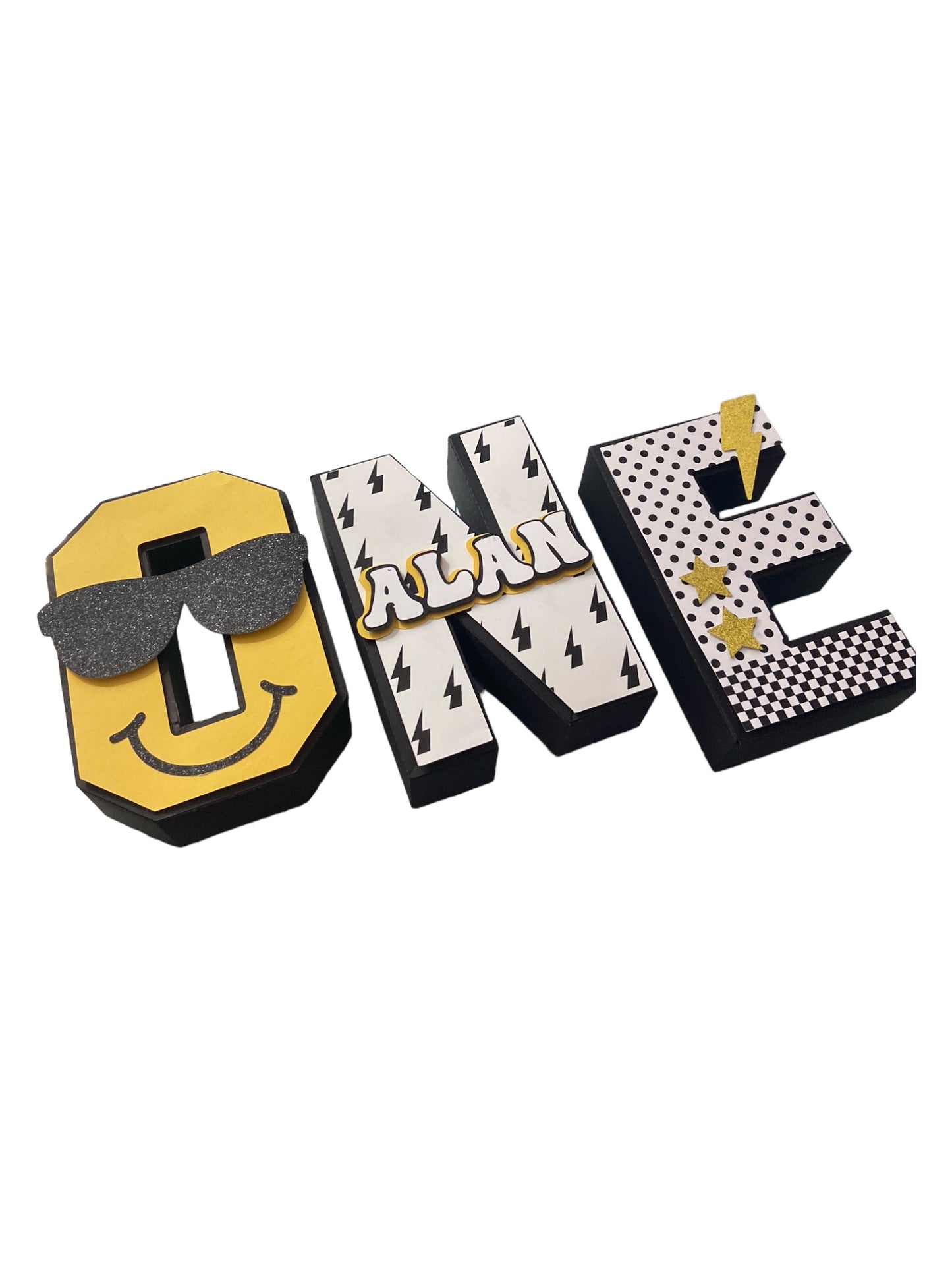 ONE Happy Dude 3D Letters