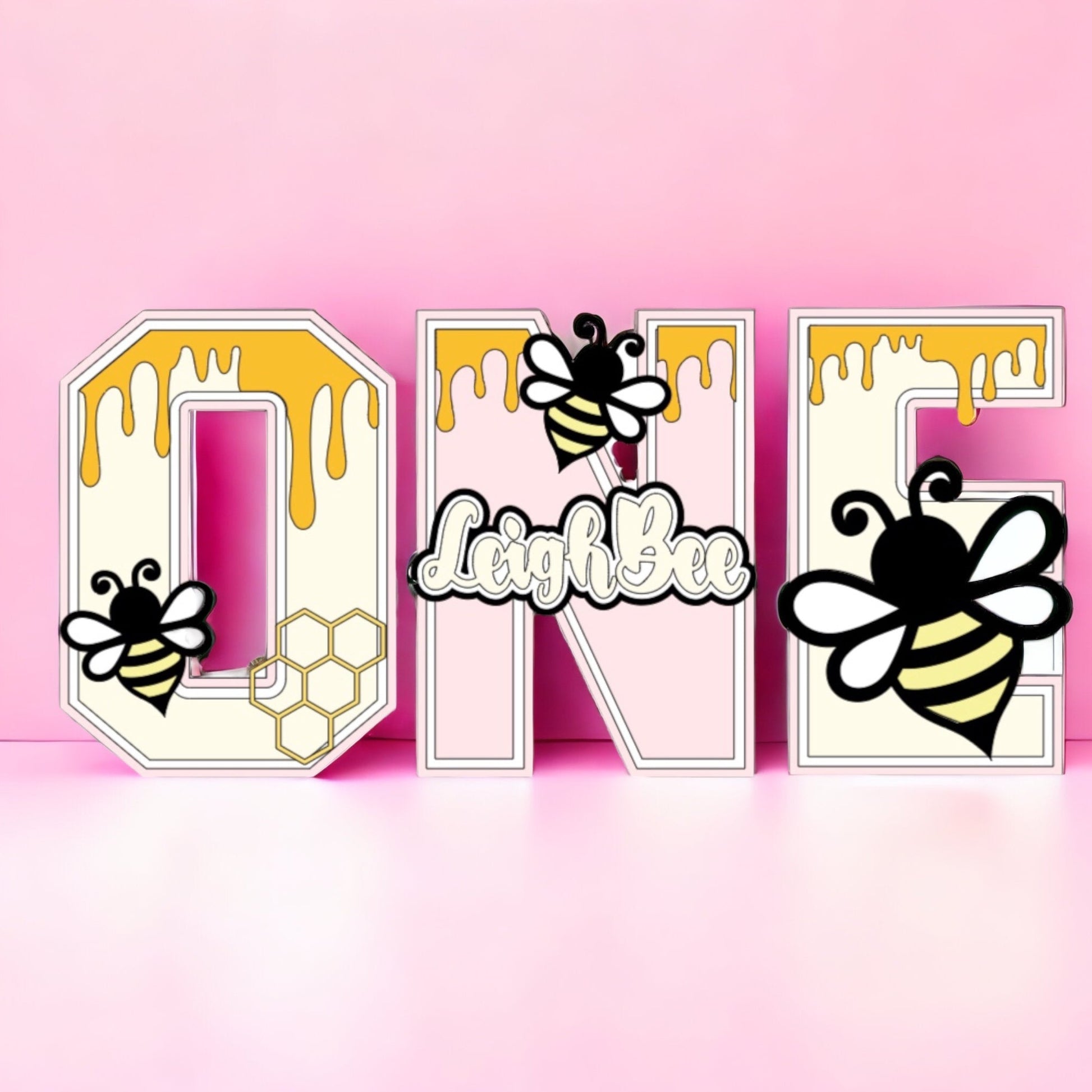 bee 3d letter party decoration