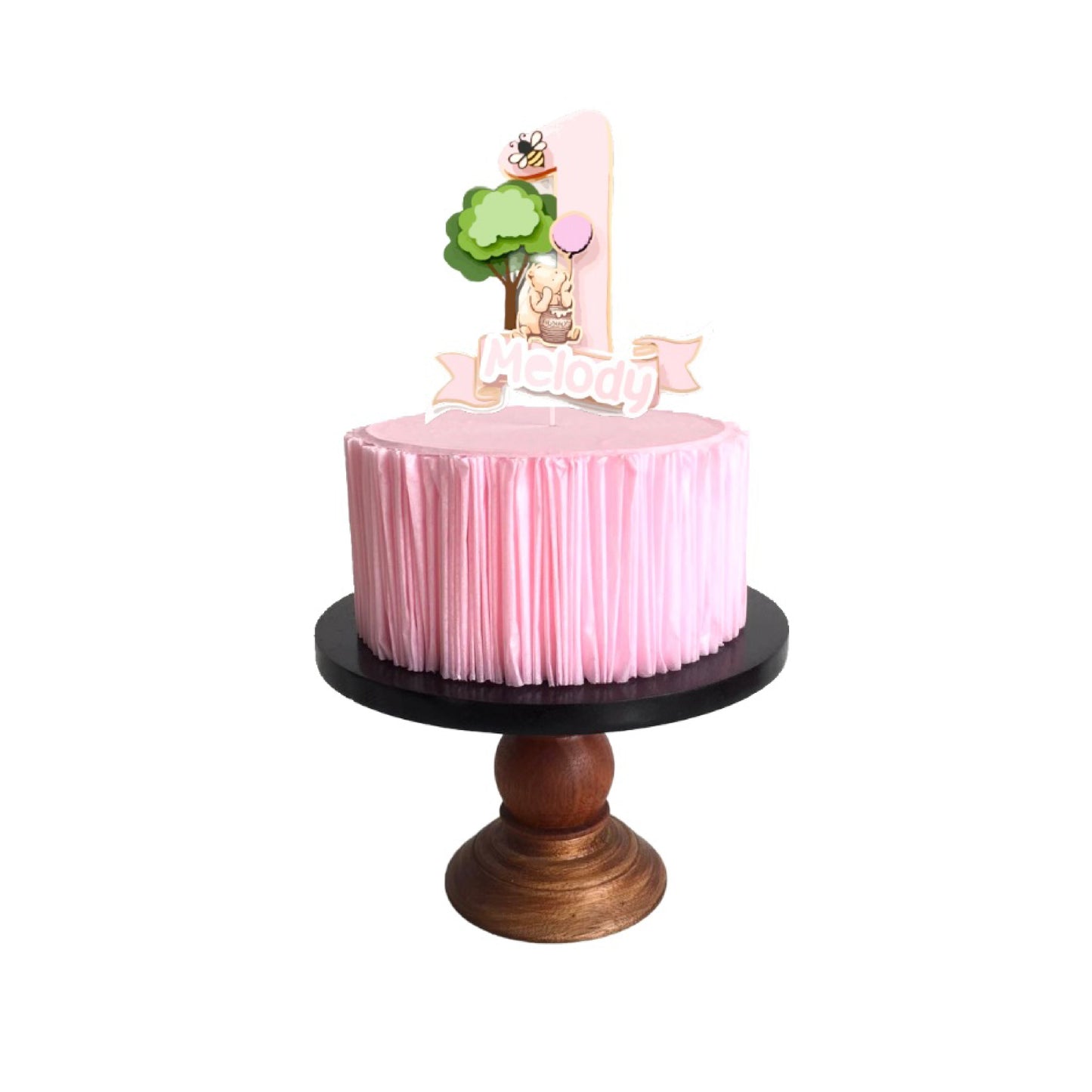 classic winnie the pooh smash cake personalized topper
