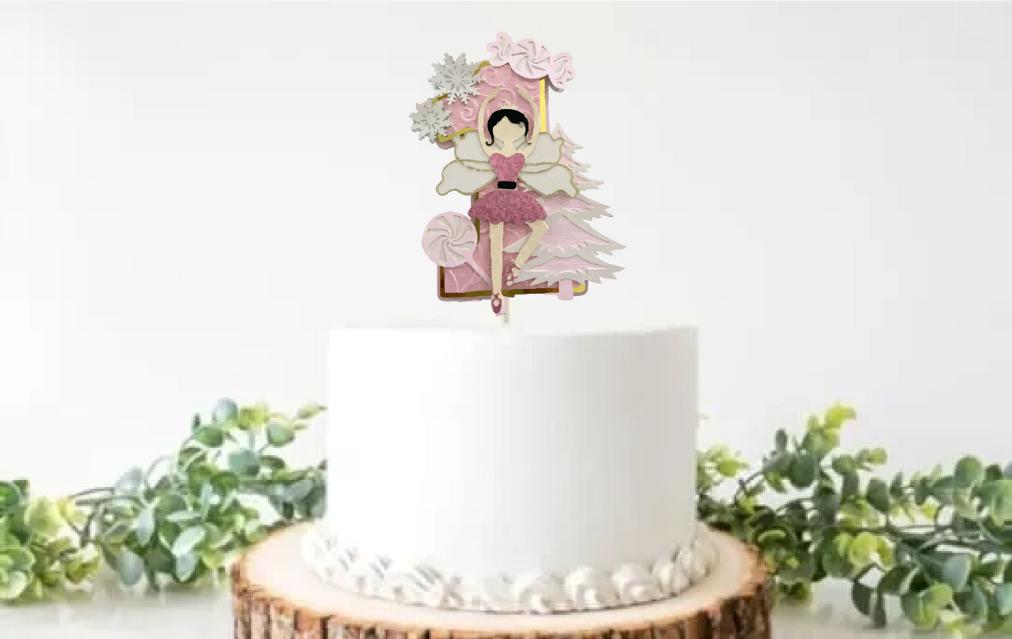 Sugar Plum Fairy Smash Cake topper