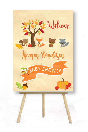forest animal baby shower
